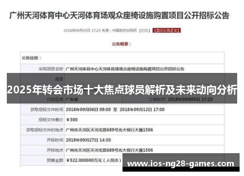 2025年转会市场十大焦点球员解析及未来动向分析